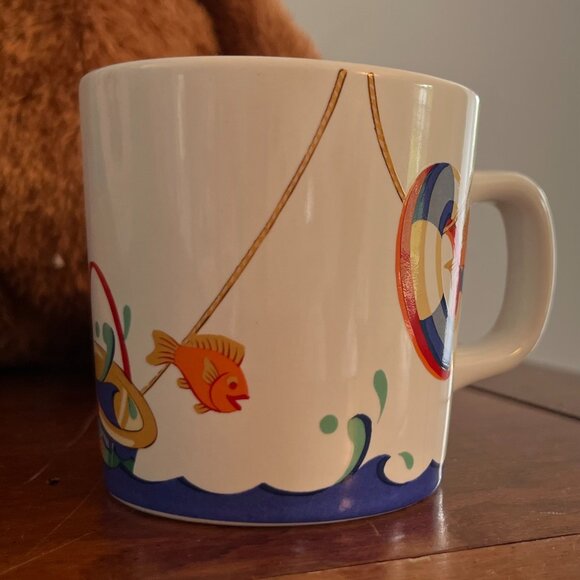 4 Piece Tiffany Baby Dish Set- EUC- Seashore Collection w/ Tiffany Box - Picture 7 of 10